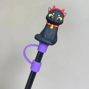 Devil Cat Straw Topper